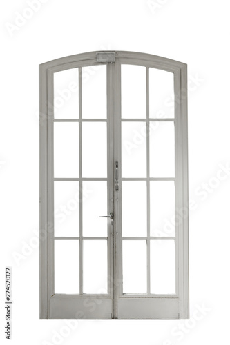 French door isolated on white