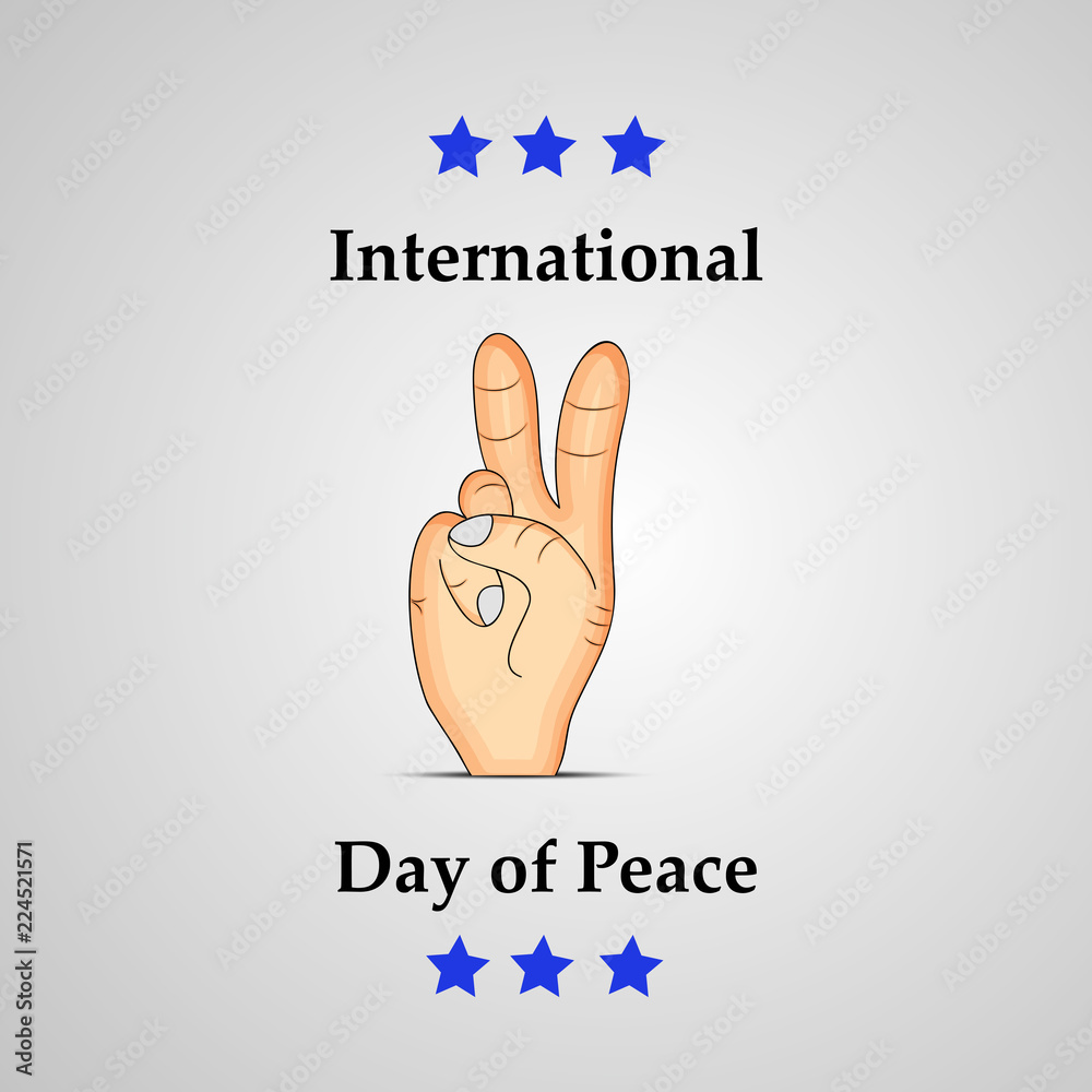 illustration of elements of World Peace Day Background illustration of elements of World Peace Day Background