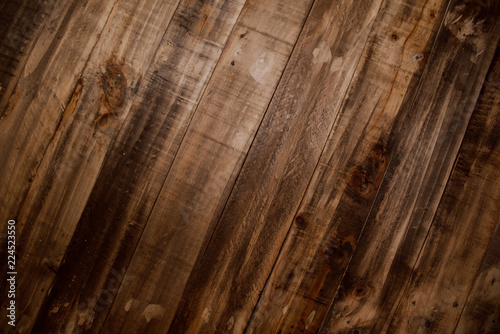 Quadro em tela Old wood reclaimed plank texture background
