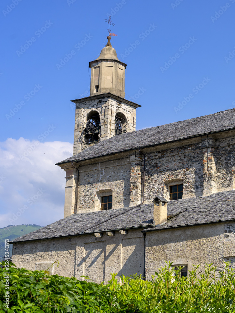 Fototapeta premium Pettenasco, italy: historic church
