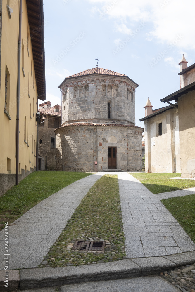 San Vittore church at Agrate Conturbia, Italy
