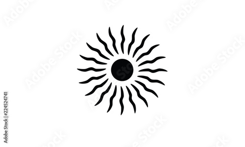 Sun shape symbol nature sky 