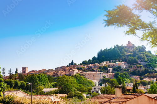 Fototapeta Naklejka Na Ścianę i Meble -  Panorama of Forcalquier town, Provence France Europe