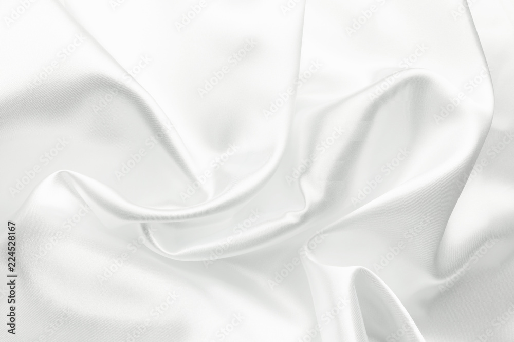 White satin silk, elegant fabric for backgrounds White satin silk, elegant fabric for backgrounds