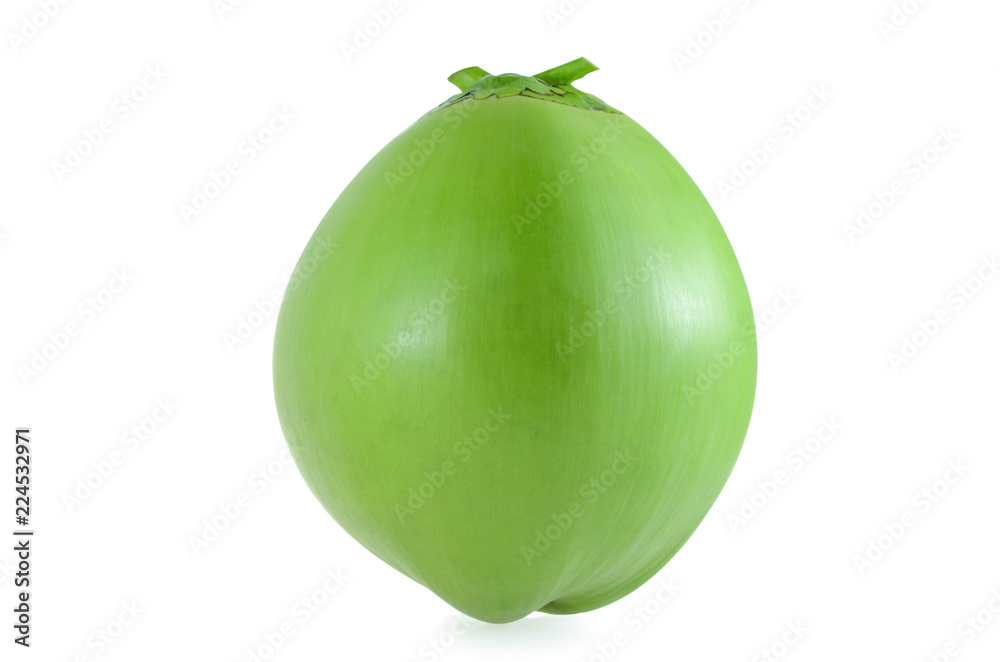 The coconut isolated on white background. The coconut isolated on white background.