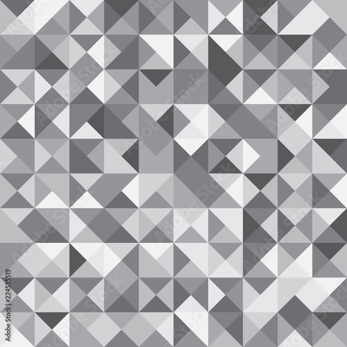 Seamless Pattern with Triangle Shapes of Different colors