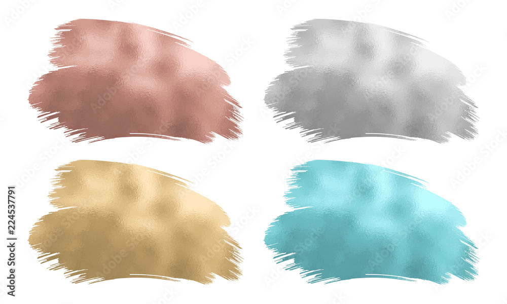 abstract foil splashes in different colors
