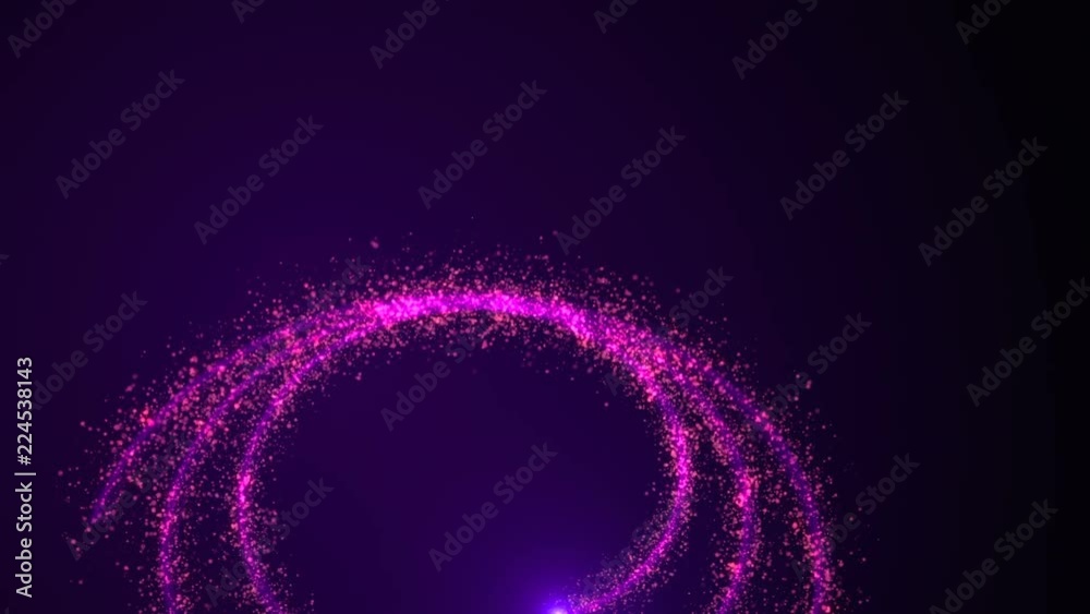 Christmas Tree on black background. Colorful 3d rendering backdrop