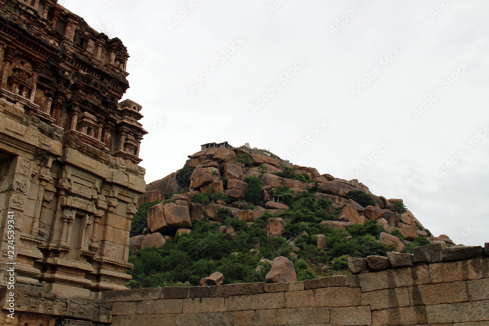 A temple on the foothill of Matanga Hill. There's another temple on top of it.