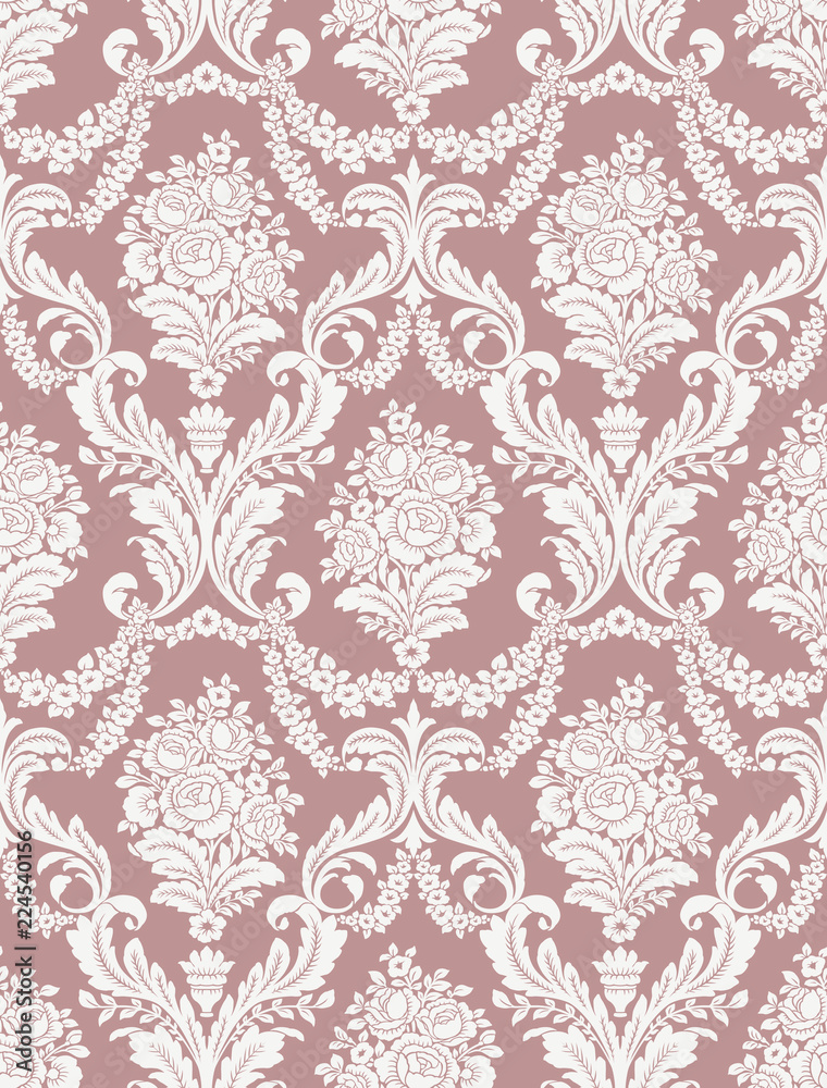 Vector Classic Damask Seamless Pattern Vector Classic Damask Seamless Pattern