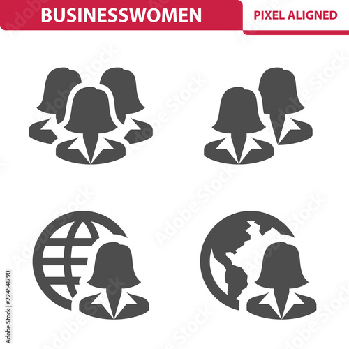 Businesswomen Icons