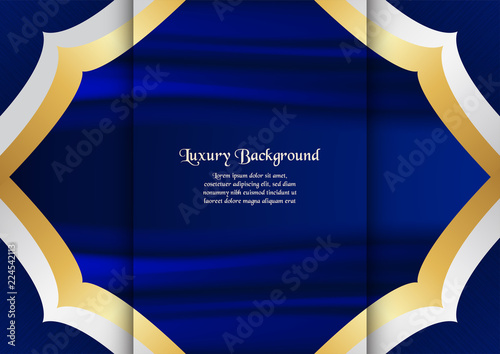 Luxury packaging template in modern style for wine cover, beer box. Vector illustration in premium concept. EPS 10.