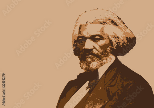 Frederick Douglass, célèbre orateur américain, abolitionniste de l'esclavage photo