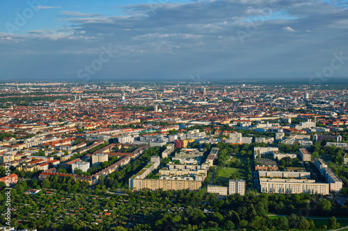 Aerial view of Munich. Munich, Bavaria, Germany © Dmitry Rukhlenko