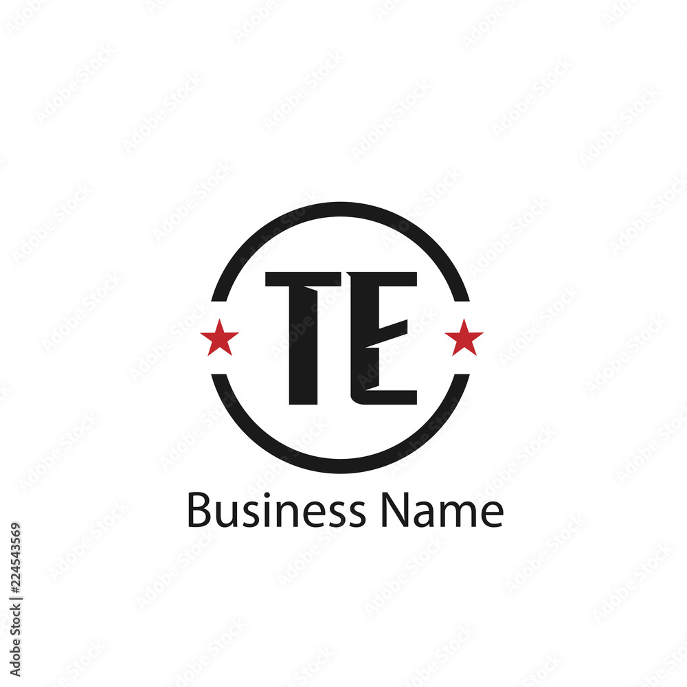 Initial Letter TE Logo Template Design Initial Letter TE Logo Template Design