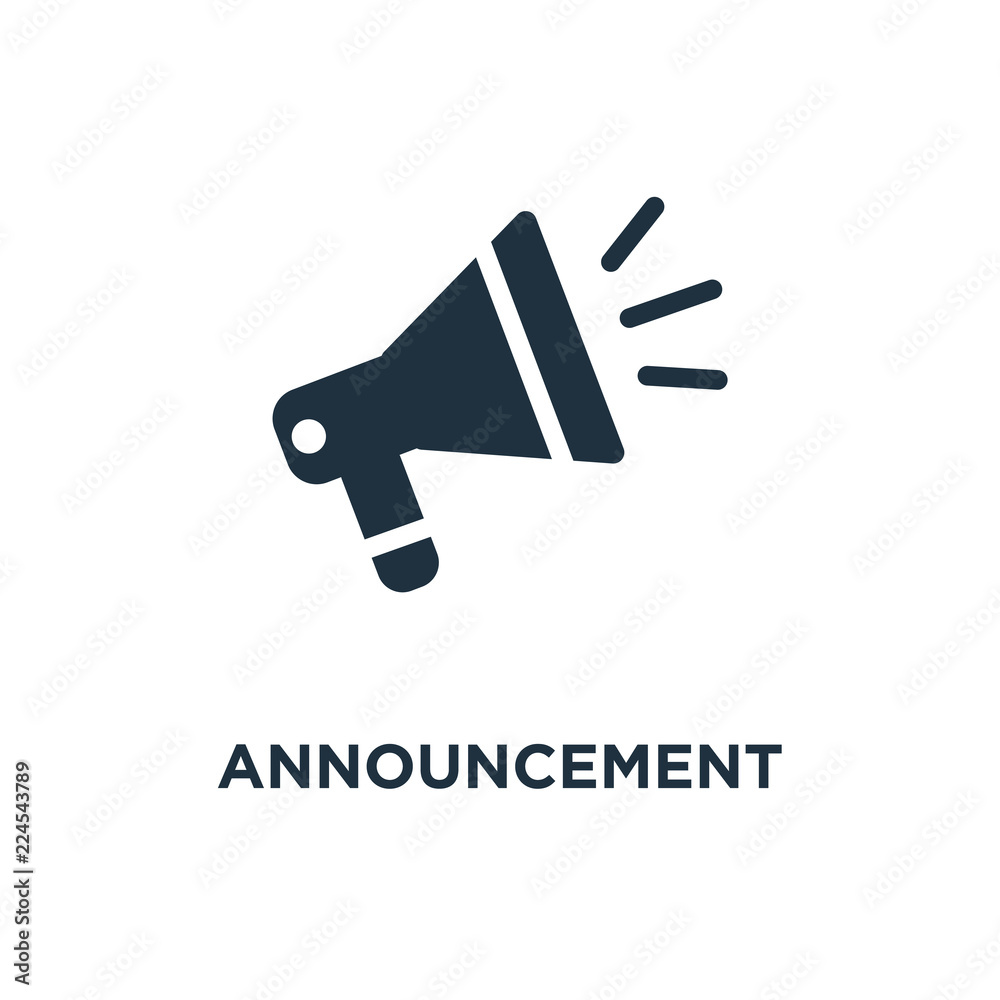 Announcement Icon Stock Vector Adobe Stock