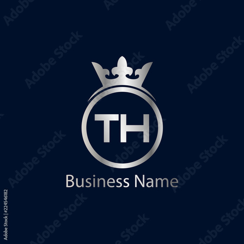 Initial Letter TH Logo Template Design