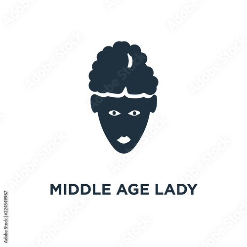 middle age lady icon