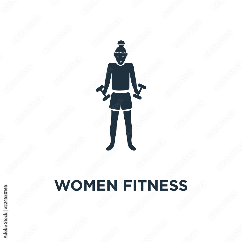 women fitness icon