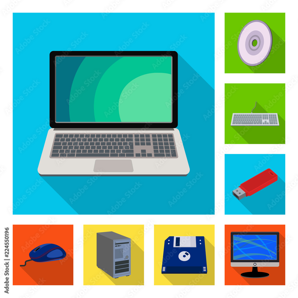 Vector design of laptop and device icon. Collection of laptop and server stock vector illustration. Vector design of laptop and device icon. Collection of laptop and server stock vector illustration.