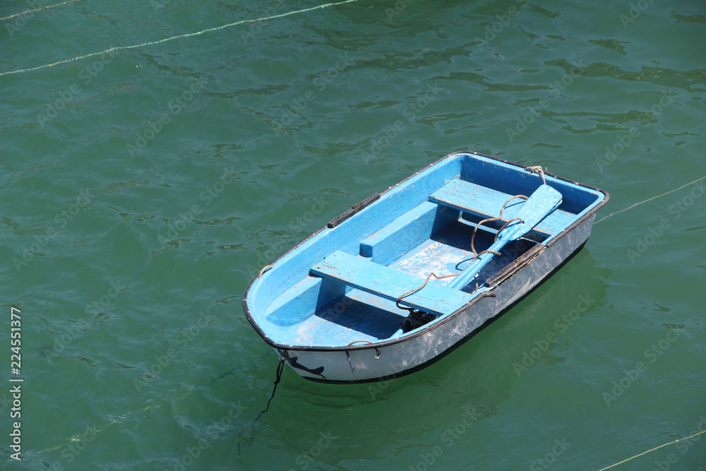 Blue small boat