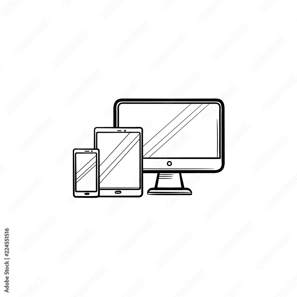 Multimedia Hand Drawn Sketch Icons Set Stock Illustration  Download Image  Now  Drawing  Activity Playing Drawing  Art Product  iStock
