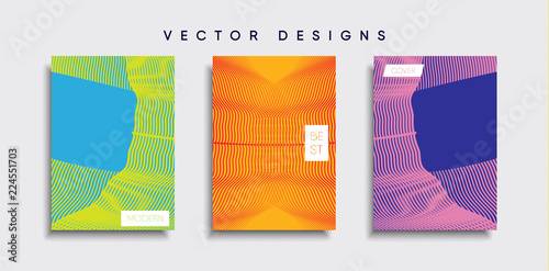Vector cover designs. Future Poster template. Smartphone modern background set. © Tornado design