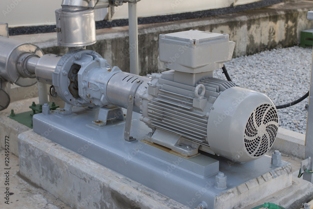 Induction motor with centrifugal pump
