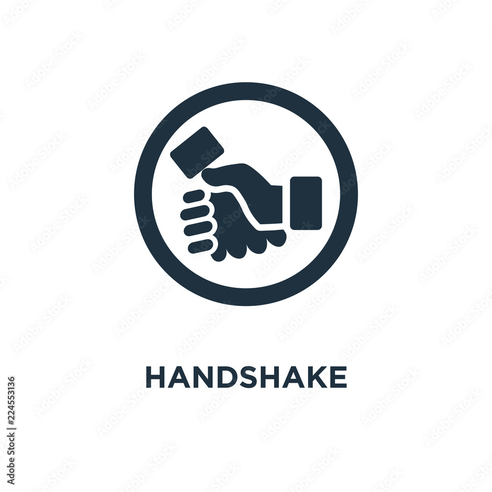 Fototapeta premium handshake icon
