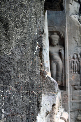 The wonder of Ajanta caves  the rock-cut Buddhist monuments.