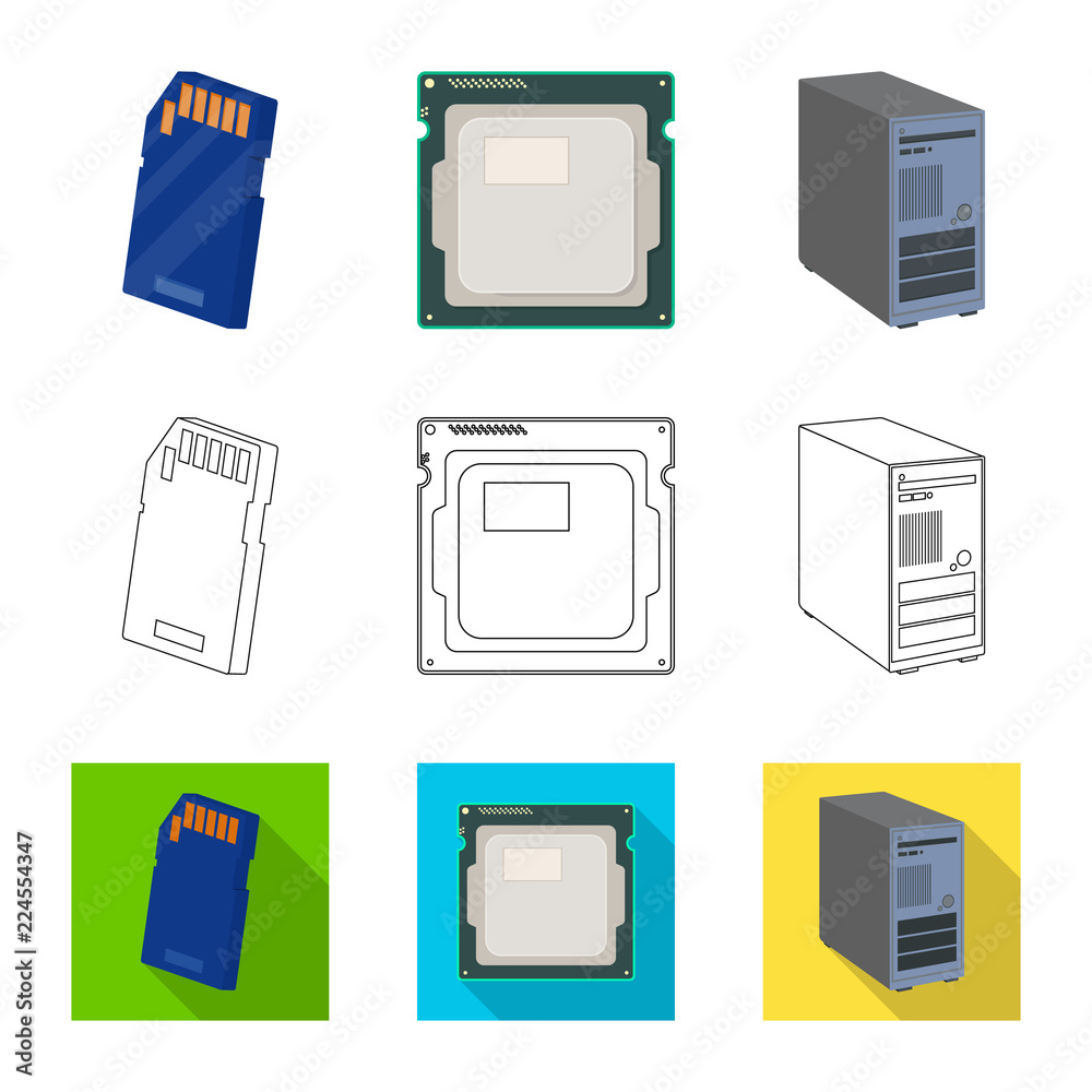 Vector design of laptop and device icon. Set of laptop and server stock vector illustration. Vector design of laptop and device icon. Set of laptop and server stock vector illustration.