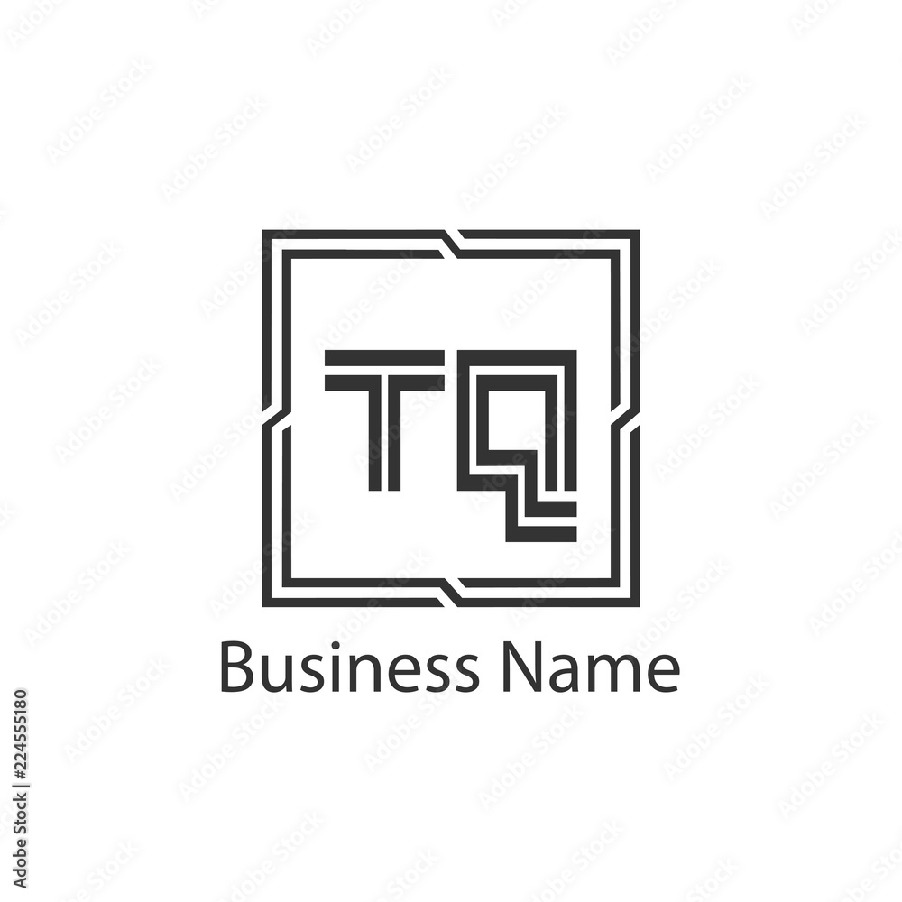 Initial Letter TQ Logo Template Design Initial Letter TQ Logo Template Design