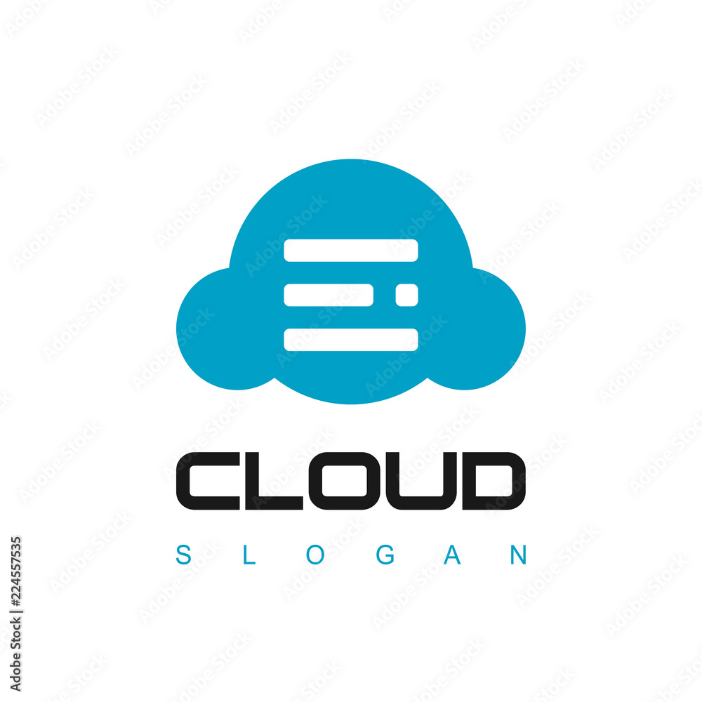 Cloud Logo, Server Icon Design