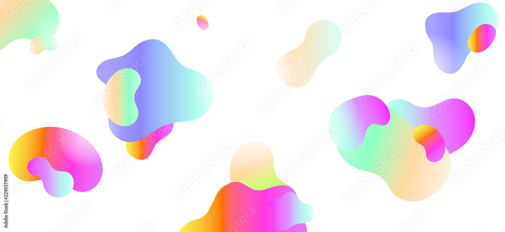Abstract geometric background with glowing particles. Fluid vector illustration. Futuristic design Abstract geometric background with glowing particles. Fluid vector illustration. Futuristic design