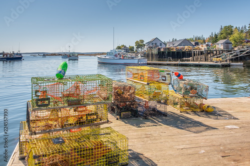 Lobster Traps on Dock