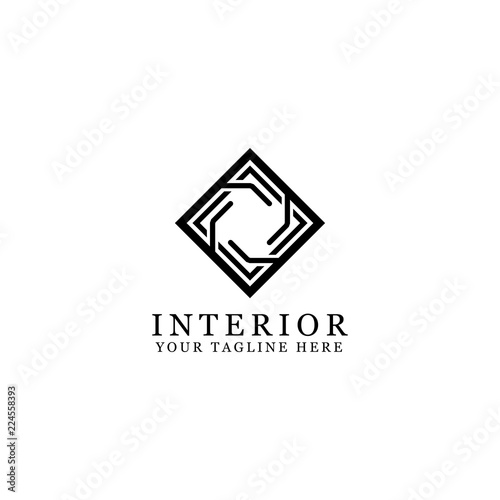interior logo, isolated white background. vector icon