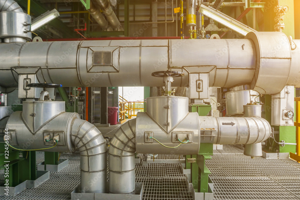 Complex engineering structure of oil and chemical petroleum refinery plant Complex engineering structure of oil and chemical petroleum refinery plant