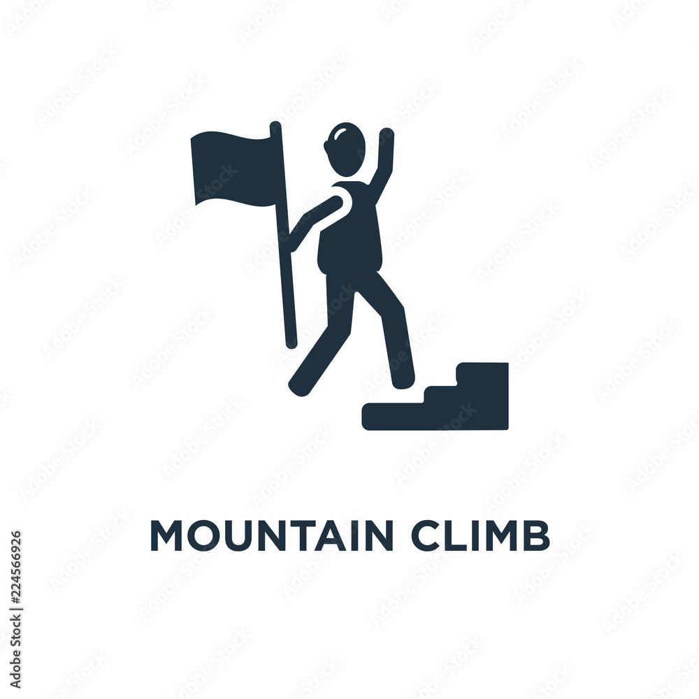 mountain climb icon