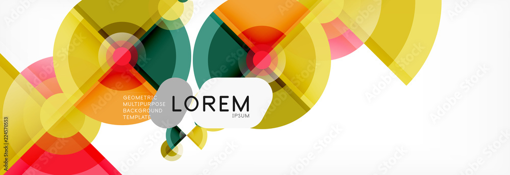 Abstract background bright circles geometric design Abstract background bright circles geometric design