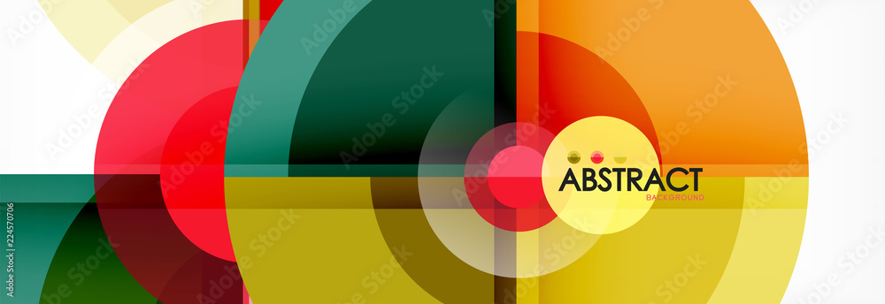 Abstract background bright circles geometric design Abstract background bright circles geometric design