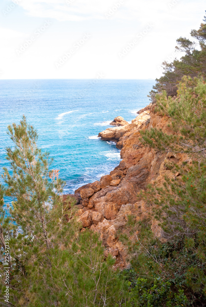 Breathtaking landscape along Costa Brava in Catalonia Spain Breathtaking landscape along Costa Brava in Catalonia Spain