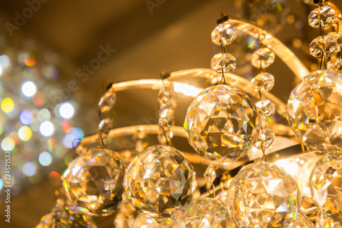 Rainbow glass balls lamps shining light texture light gitter lamps glass