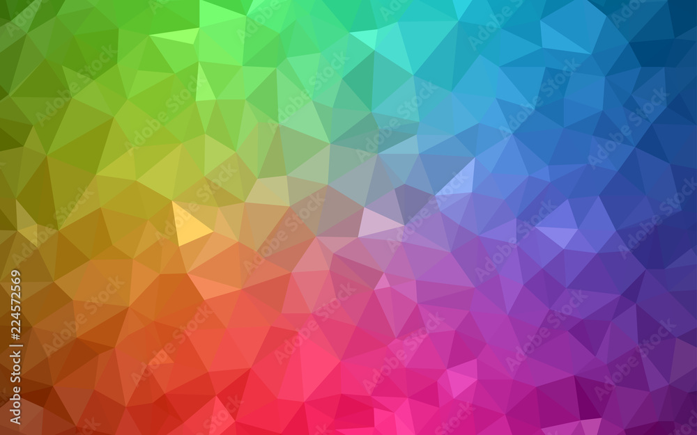 Fototapeta premium Light Multicolor vector polygonal pattern.
