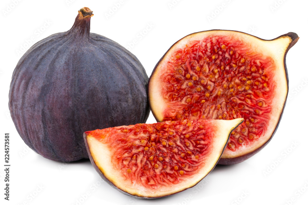 Fresh figs isolated on white background with clipping path Fresh figs isolated on white background with clipping path