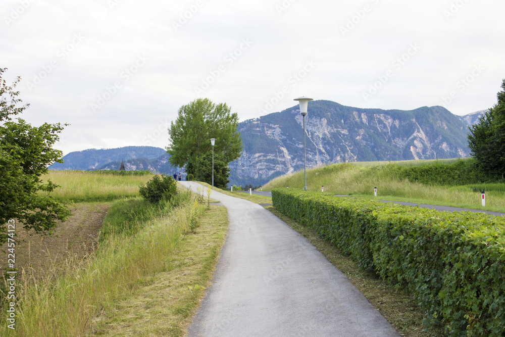 Nature, mountains and road in Austria