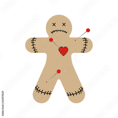 Voodoo doll illustration