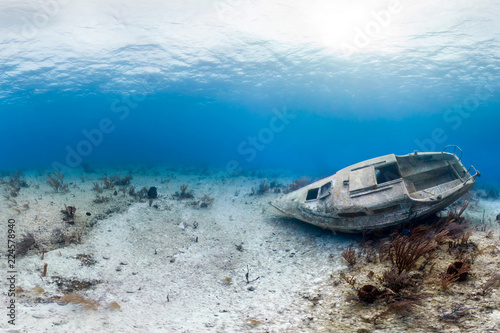 Shipwreck in Caribbean