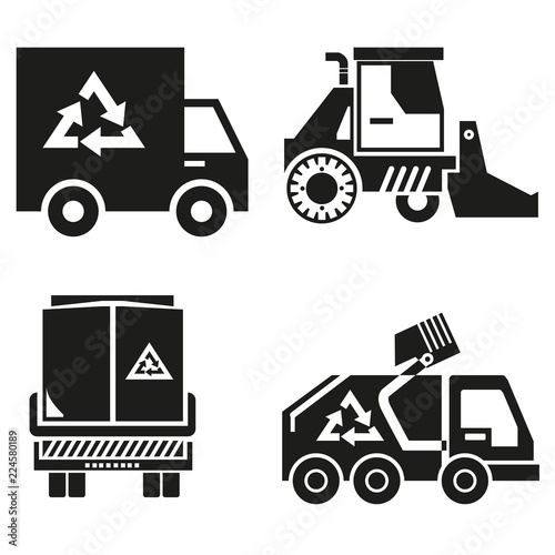 garbage truck icons