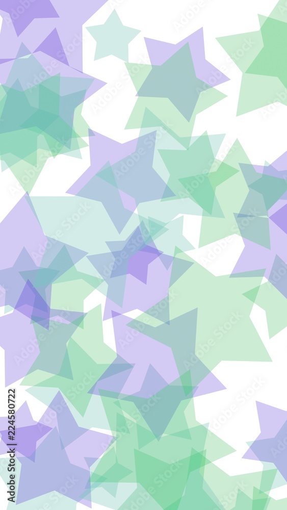 Multicolored translucent stars on a white background. Vertical image orientation. 3D illustration Multicolored translucent stars on a white background. Vertical image orientation. 3D illustration