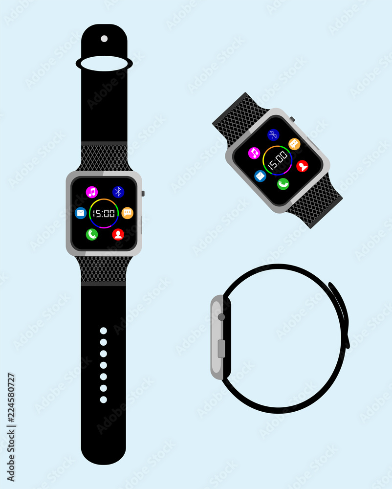 smart watch in different angles smart watch in different angles